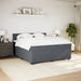 Pat box spring cu saltea, gri închis, 180x200 cm, catifea - WALTI WALTI