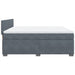 Pat box spring cu saltea, gri închis, 180x200 cm, catifea - WALTI WALTI