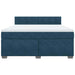 Pat box spring cu saltea, albastru, 180x200 cm, catifea - WALTI WALTI