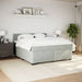 Pat box spring cu saltea, gri deschis, 180x200 cm, catifea - WALTI WALTI