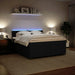 Pat box spring cu saltea, negru, 180x200 cm, catifea - WALTI WALTI