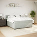 Pat box spring cu saltea, gri deschis, 180x200 cm, catifea - WALTI WALTI