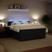 Pat box spring cu saltea, negru, 180x200 cm, catifea - WALTI WALTI