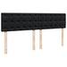 Pat box spring cu saltea, negru, 180x200 cm, catifea - WALTI WALTI