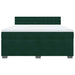 Pat box spring cu saltea, verde închis, 180x200 cm, catifea - WALTI WALTI