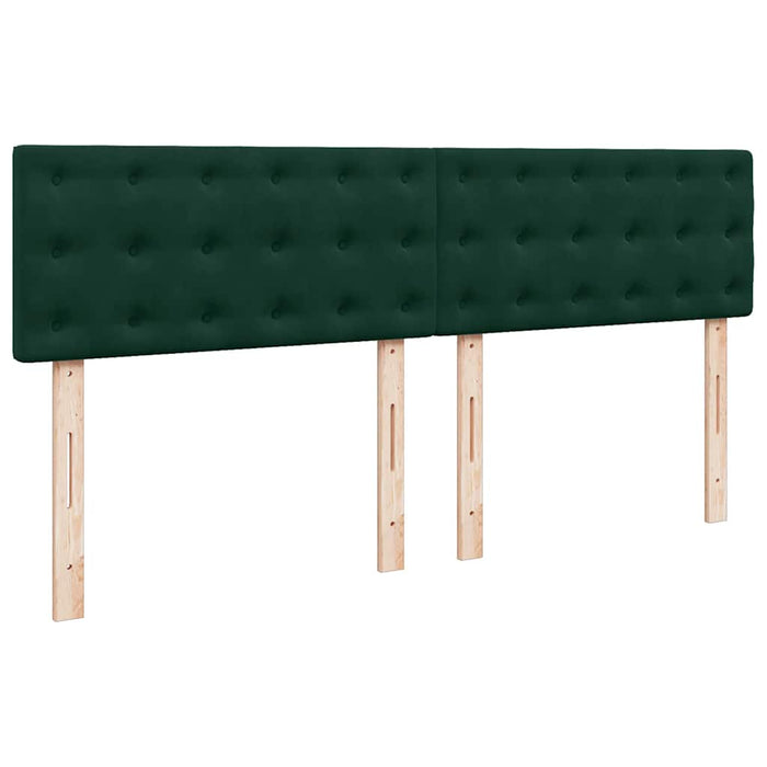 Pat box spring cu saltea, verde închis, 180x200 cm, catifea - WALTI WALTI