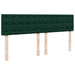 Pat box spring cu saltea, verde închis, 180x200 cm, catifea - WALTI WALTI