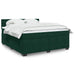 Pat box spring cu saltea, verde închis, 180x200 cm, catifea - WALTI WALTI