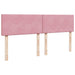 Pat box spring cu saltea, roz, 200x200 cm, catifea - WALTI WALTI