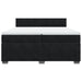 Pat box spring cu saltea, negru, 200x200 cm, catifea - WALTI WALTI