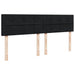 Pat box spring cu saltea, negru, 200x200 cm, catifea - WALTI WALTI