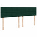 Pat box spring cu saltea, verde închis, 200x200 cm, catifea - WALTI WALTI