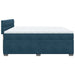 Pat box spring cu saltea, albastru, 200x200 cm, catifea - WALTI WALTI