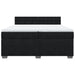 Pat box spring cu saltea, negru, 200x200 cm, catifea - WALTI WALTI
