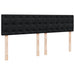 Pat box spring cu saltea, negru, 200x200 cm, catifea - WALTI WALTI