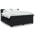 Pat box spring cu saltea, negru, 200x200 cm, catifea - WALTI WALTI