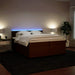 Pat box spring cu saltea, roz, 200x200 cm, catifea - WALTI WALTI