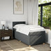 Pat box spring cu saltea, gri închis, 80x200 cm, textil - WALTI WALTI