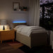 Pat box spring cu saltea, crem, 80x200 cm, textil - WALTI WALTI