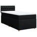 Pat box spring cu saltea, negru, 80x200 cm, textil - WALTI WALTI
