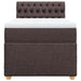 Pat box spring cu saltea, maro închis, 80x200 cm, textil - WALTI WALTI