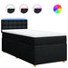 Pat box spring cu saltea, negru, 80x200 cm, textil - WALTI WALTI