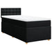 Pat box spring cu saltea, negru, 80x200 cm, textil - WALTI WALTI