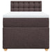 Pat box spring cu saltea, maro închis, 80x200 cm, textil - WALTI WALTI