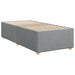 Pat box spring cu saltea, gri deschis, 90x190 cm, textil - WALTI WALTI
