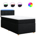 Pat box spring cu saltea, negru, 90x190 cm, textil - WALTI WALTI