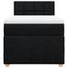 Pat box spring cu saltea, negru, 90x190 cm, textil - WALTI WALTI