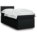 Pat box spring cu saltea, negru, 90x190 cm, textil - WALTI WALTI