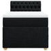Pat box spring cu saltea, negru, 90x190 cm, textil - WALTI WALTI