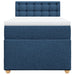 Pat box spring cu saltea, albastru, 90x190 cm, textil - WALTI WALTI