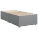 Pat box spring cu saltea, gri deschis, 90x200 cm, textil - WALTI WALTI