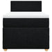 Pat box spring cu saltea, negru, 90x200 cm, textil - WALTI WALTI