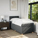Pat box spring cu saltea, gri închis, 90x200 cm, textil - WALTI WALTI