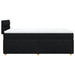 Pat box spring cu saltea, negru, 90x200 cm, textil - WALTI WALTI