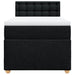 Pat box spring cu saltea, negru, 90x200 cm, textil - WALTI WALTI