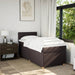 Pat box spring cu saltea, maro închis, 100x200 cm, textil - WALTI WALTI