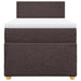 Pat box spring cu saltea, maro închis, 100x200 cm, textil - WALTI WALTI