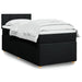 Pat box spring cu saltea, negru, 100x200 cm, textil - WALTI WALTI