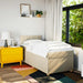 Pat box spring cu saltea, crem, 100x200 cm, textil - WALTI WALTI