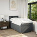 Pat box spring cu saltea, gri închis, 100x200 cm, textil - WALTI WALTI