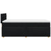 Pat box spring cu saltea, negru, 100x200 cm, textil - WALTI WALTI