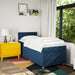 Pat box spring cu saltea, albastru, 100x200 cm, textil - WALTI WALTI