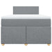 Pat box spring cu saltea, gri deschis, 120x190 cm, textil - WALTI WALTI