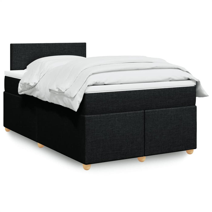 Pat box spring cu saltea, negru, 120x190 cm, catifea - WALTI WALTI