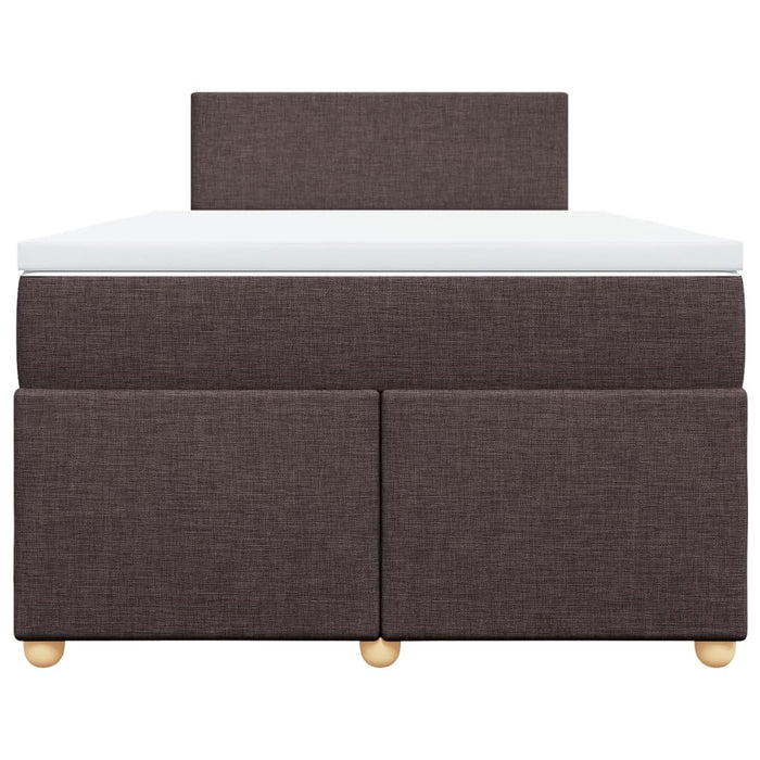 Pat box spring cu saltea, maro închis, 120x190 cm, textil - WALTI WALTI