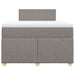 Pat box spring cu saltea, taupe, 120x190 cm material textil - WALTI WALTI